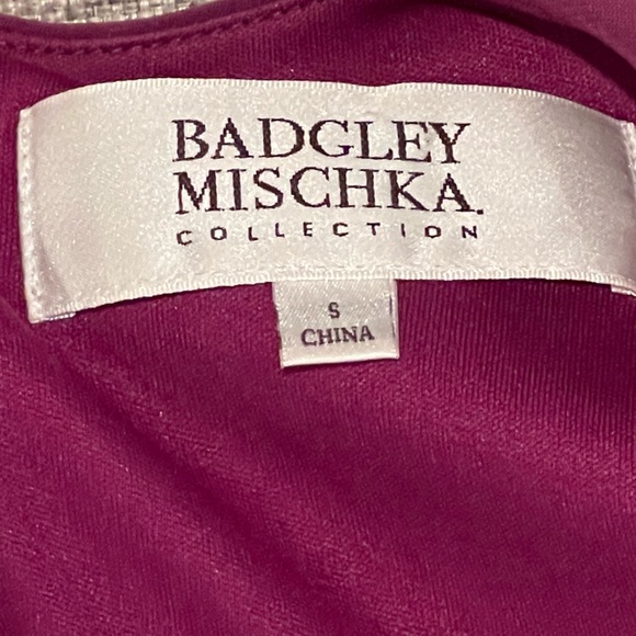 Badgely Mischka ruched evening gown formal Dress size 2 - Picture 4 of 10